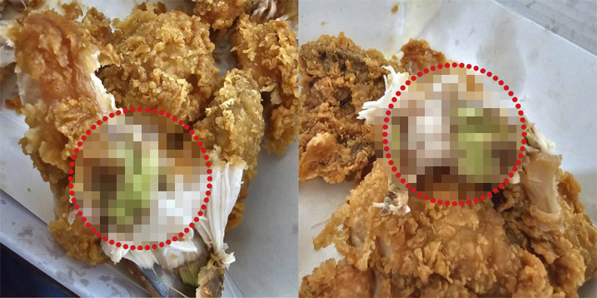 BBQ 황금 올리브에서 녹근병 걸린 닭이 나타난 사건