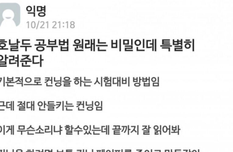 서울대생이 알려주는 호날두 공부법